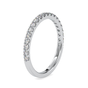 2-Pointer 3/4 Diamond Eternity Ring in Platinum JL PT US-0007   Jewelove