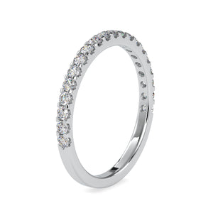 2-Pointer 3/4 Diamond Eternity Ring in Platinum JL PT US-0007