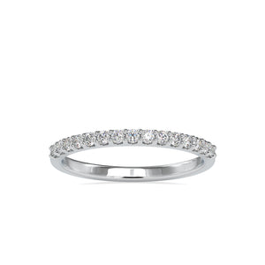 Half Eternity Platinum Ring with Diamonds for Women JL PT 0018