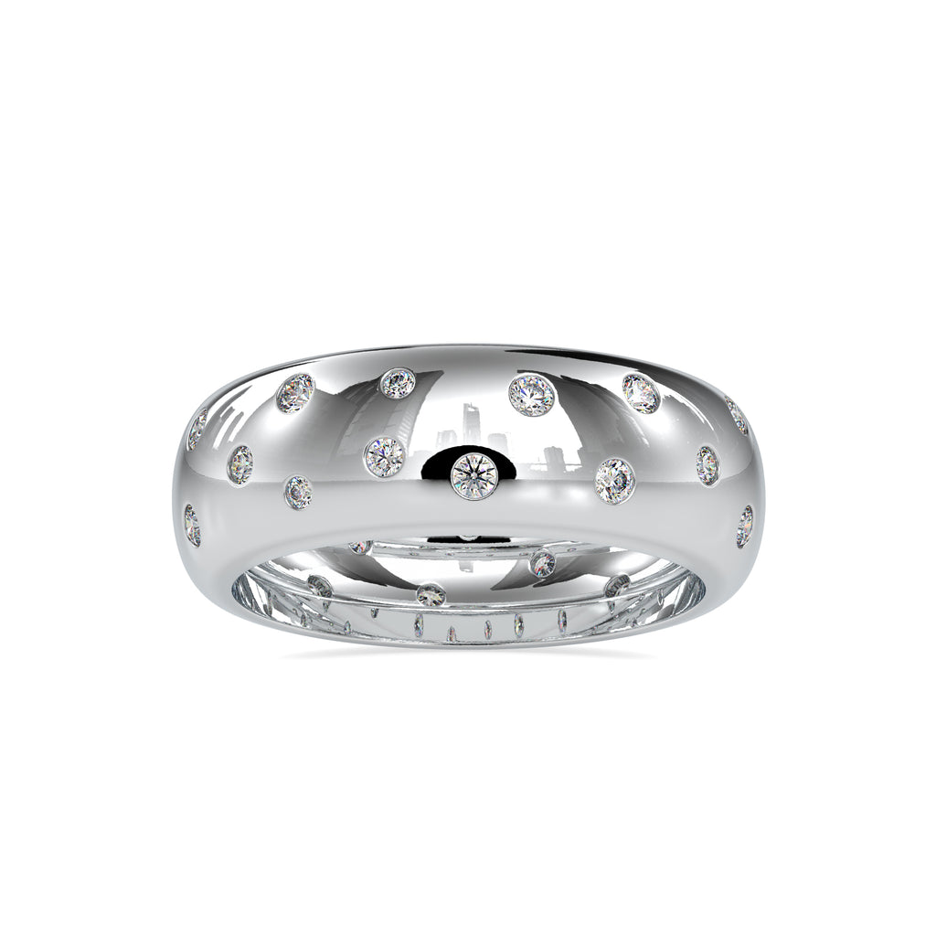 Platinum Ring with Diamonds for Women JL PT 0019  VVS-GH Jewelove