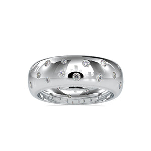 Platinum Ring with Diamonds for Women JL PT 0019