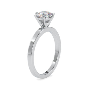 0.50cts. Solitaire 6 Prong Platinum Engagement Ring JL PT 0020   Jewelove.US