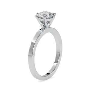 0.30 cts. Solitaire 6 Prong Platinum Engagement Ring JL PT 0020-A   Jewelove.US