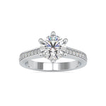 Load image into Gallery viewer, 0.30cts. Solitaire Platinum Diamond Shank Engagement Ring JL PT 0023-A   Jewelove.US

