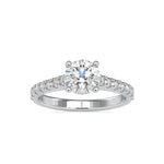 Load image into Gallery viewer, 0.30cts. Solitaire Platinum Diamond Shank Engagement Ring JL PT 0025-A   Jewelove.US
