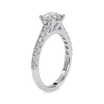Load image into Gallery viewer, 0.30cts. Solitaire Platinum Diamond Shank Engagement Ring JL PT 0025-A   Jewelove.US
