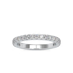 Load image into Gallery viewer, 3 Pointer Platinum Half Eternity Diamond Ring for Women JL PT 0026
