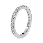 Load image into Gallery viewer, 3 Pointer Platinum Half Eternity Diamond Ring for Women JL PT 0026
