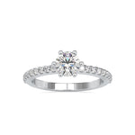 Load image into Gallery viewer, 0.30cts. Solitaire Platinum Diamond Shank Engagement Ring JL PT 0029-A   Jewelove.US
