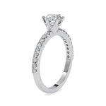 Load image into Gallery viewer, 0.30cts. Solitaire Platinum Diamond Shank Engagement Ring JL PT 0029-A   Jewelove.US
