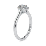Load image into Gallery viewer, 10 Pointer Oval Cut Diamond Platinum Diamond Halo Ring JL PT 0030
