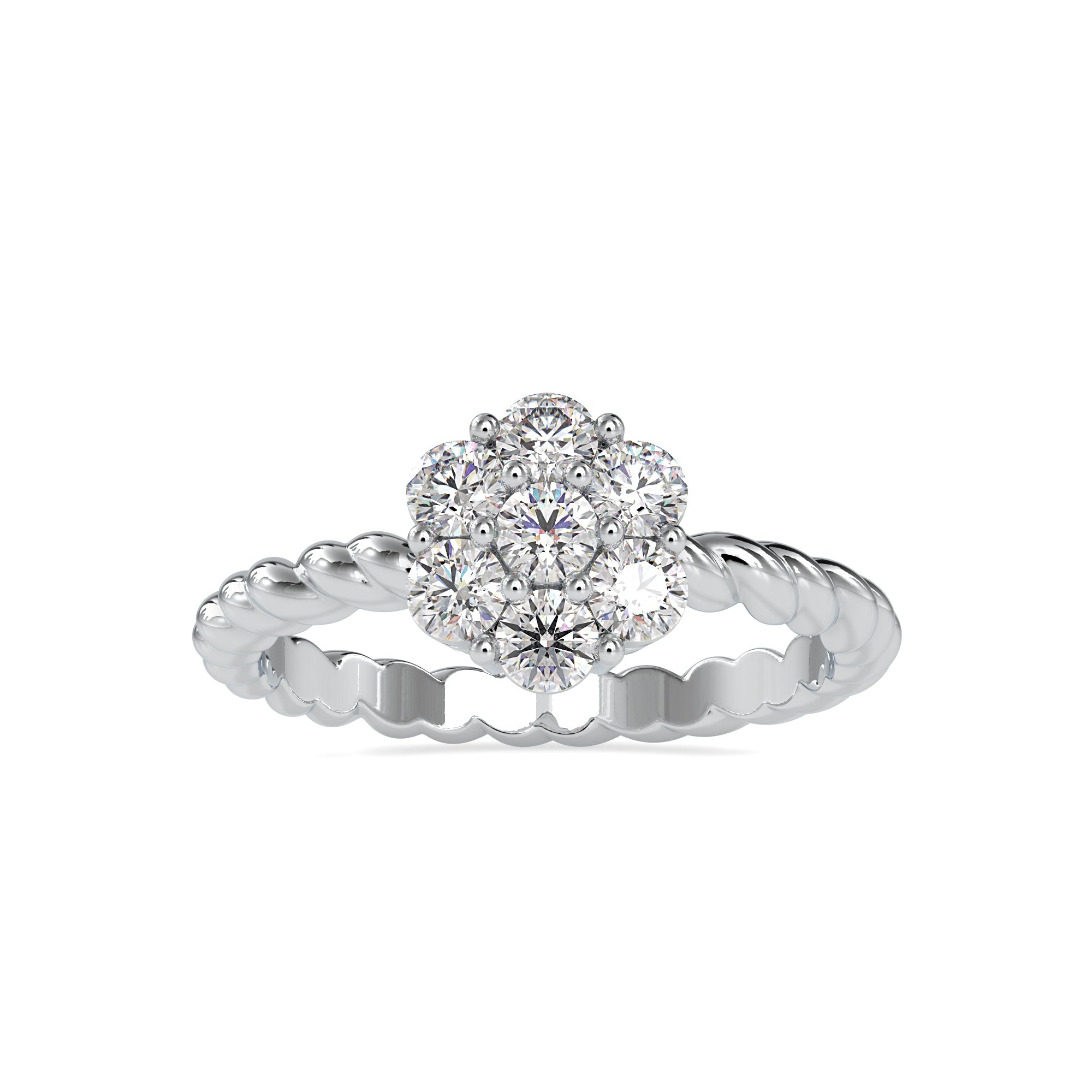 Designer Platinum Diamond Engagement Ring JL PT 0031   Jewelove.US