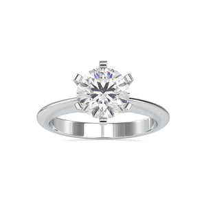 0.70 cts. Solitaire Platinum Solitaire Engagement Ring JL PT 0032