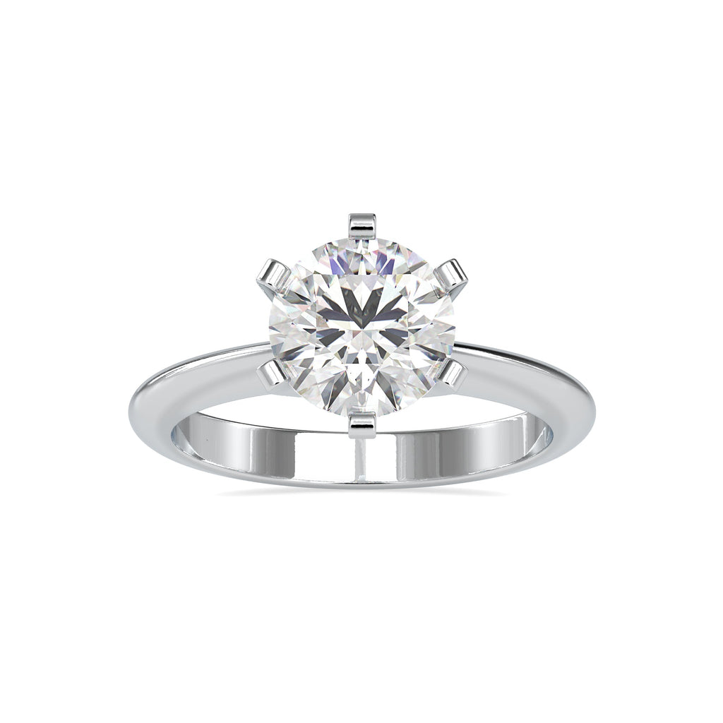 0.50 cts. Solitaire Platinum Solitaire Engagement Ring JL PT 0032-A   Jewelove.US