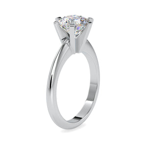 0.70 cts. Solitaire Platinum Solitaire Engagement Ring JL PT 0032