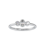 Load image into Gallery viewer, 3 Diamond Platinum Ring with Oval Cut Diamonds JL PT 0033   Jewelove
