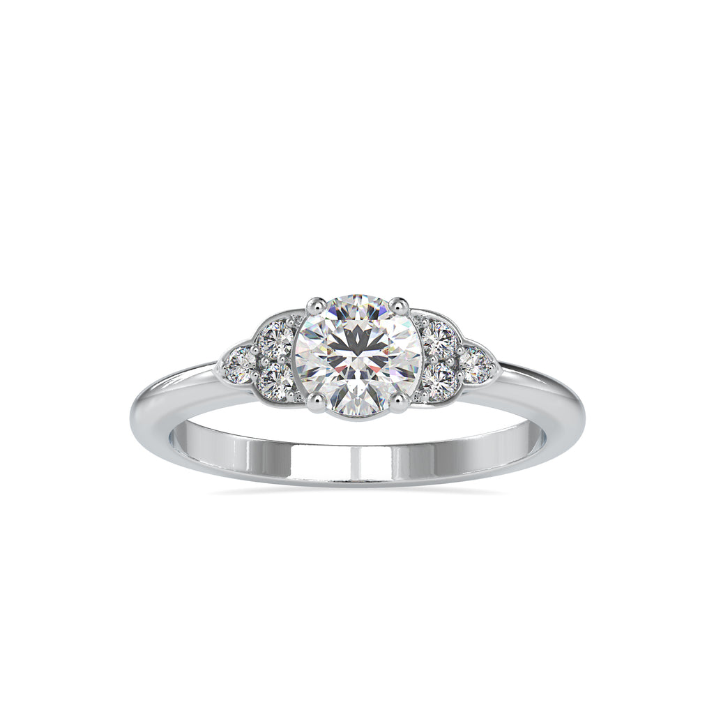 0.50cts. Solitaire Platinum Diamond Engagement Ring JL PT 0035   Jewelove.US