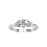 Load image into Gallery viewer, 0.50cts. Solitaire Platinum Diamond Engagement Ring JL PT 0035   Jewelove.US
