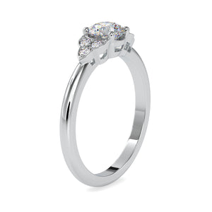 0.50cts. Solitaire Platinum Diamond Engagement Ring JL PT 0035