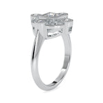 Load image into Gallery viewer, 0.30cts. Princess cut Diamond Solitaire Platinum Ring JL PT 0040

