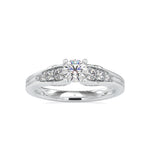 Load image into Gallery viewer, 30-Pointer Diamond Shank Platinum Ring for Women JL PT 0043   Jewelove

