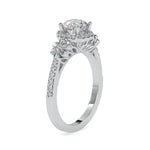 Load image into Gallery viewer, 0.30cts. Solitaire Platinum Halo Diamond Shank Engagement Ring JL PT 0047-B   Jewelove
