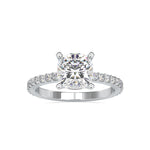 Load image into Gallery viewer, 30-Pointer Solitaire Platinum Diamond Shank Engagement Ring JL PT 0052   Jewelove
