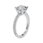 Load image into Gallery viewer, 30-Pointer Solitaire Platinum Diamond Shank Engagement Ring JL PT 0052
