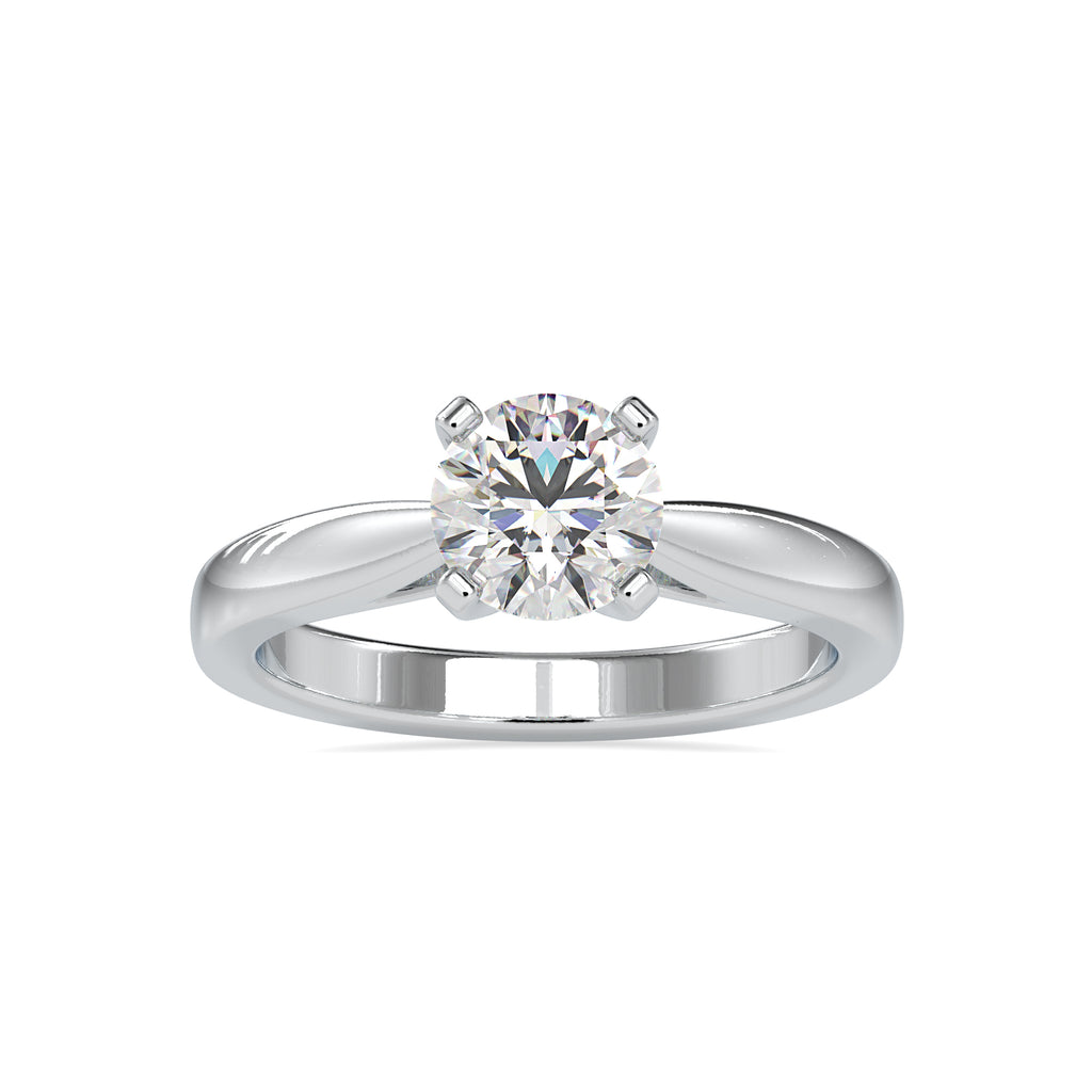 50-Pointer Solitaire Platinum Engagement Ring JL PT 0056   Jewelove.US