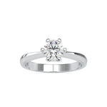 Load image into Gallery viewer, 0.50cts. Solitaire 6 Prong Platinum Engagement Ring JL PT 0064
