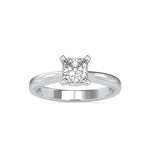 Load image into Gallery viewer, 0.50cts. Princess Cut Diamond Solitaire Platinum Engagement Ring JL PT 0065   Jewelove.US
