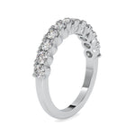 Load image into Gallery viewer, 8-Pointer Platinum Half Eternity Diamond Engagement Ring JL PT 0066   Jewelove.US
