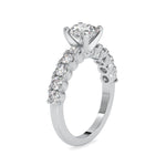 Load image into Gallery viewer, 0.50cts. Solitaire Platinum Diamond Shank Engagement Ring JL PT 0067
