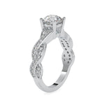 Load image into Gallery viewer, 0.30cts. Platinum Diamond Twisted Shank Engagement Ring JL PT 0068   Jewelove.US
