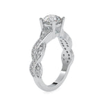 Load image into Gallery viewer, 0.30cts. Platinum Diamond Twisted Shank Engagement Ring JL PT 0068
