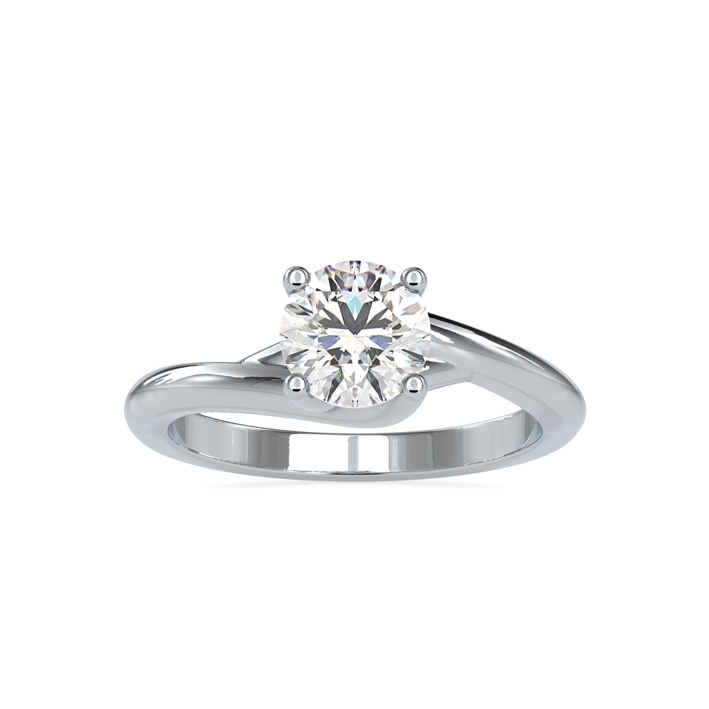 0.30cts. Solitaire Platinum Engagement Ring JL PT 0072   Jewelove.US