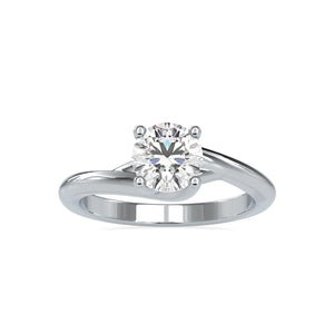0.30cts. Solitaire Platinum Engagement Ring JL PT 0072   Jewelove.US