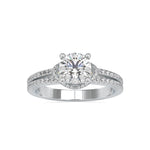 Load image into Gallery viewer, 0.50cts. Solitaire Platinum Diamond Split Shank Engagement Ring JL PT 0073   Jewelove.US
