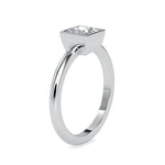 Load image into Gallery viewer, 0.50cts. Princess Cut Diamond Platinum Solitaire Engagement Ring JL PT 0077   Jewelove.US

