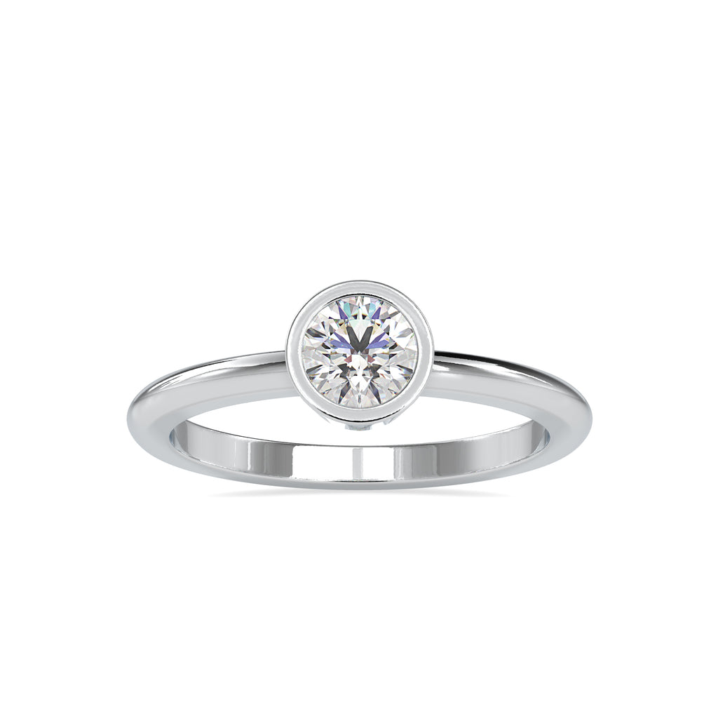 15-Pointer Pointer Diamond Platinum Engagement Ring JL PT 0079   Jewelove.US
