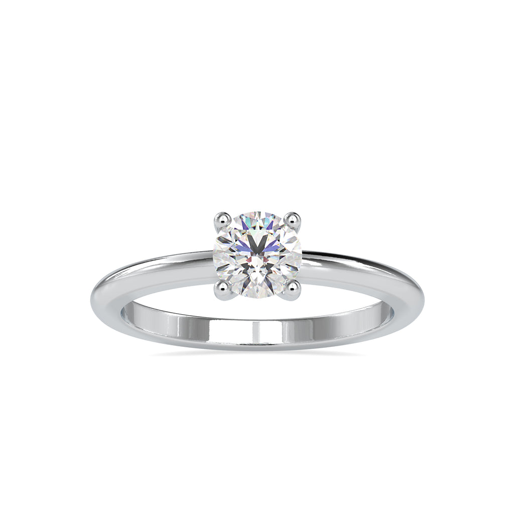 30-Pointer Solitaire Platinum Engagement Ring JL PT 0080   Jewelove.US