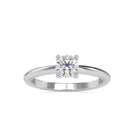 Load image into Gallery viewer, 30-Pointer Solitaire Platinum Engagement Ring JL PT 0080
