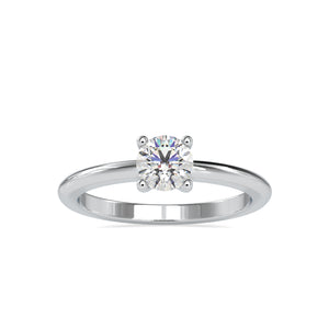 30-Pointer Solitaire Platinum Engagement Ring JL PT 0080