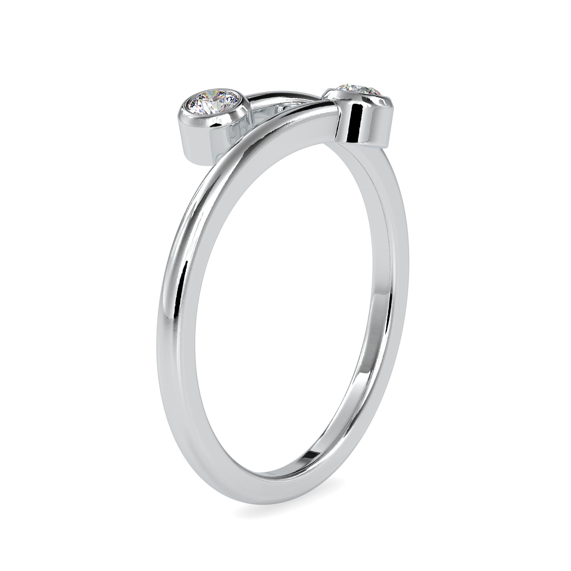 Platinum Diamond Engagement Ring for Women JL PT 0082
