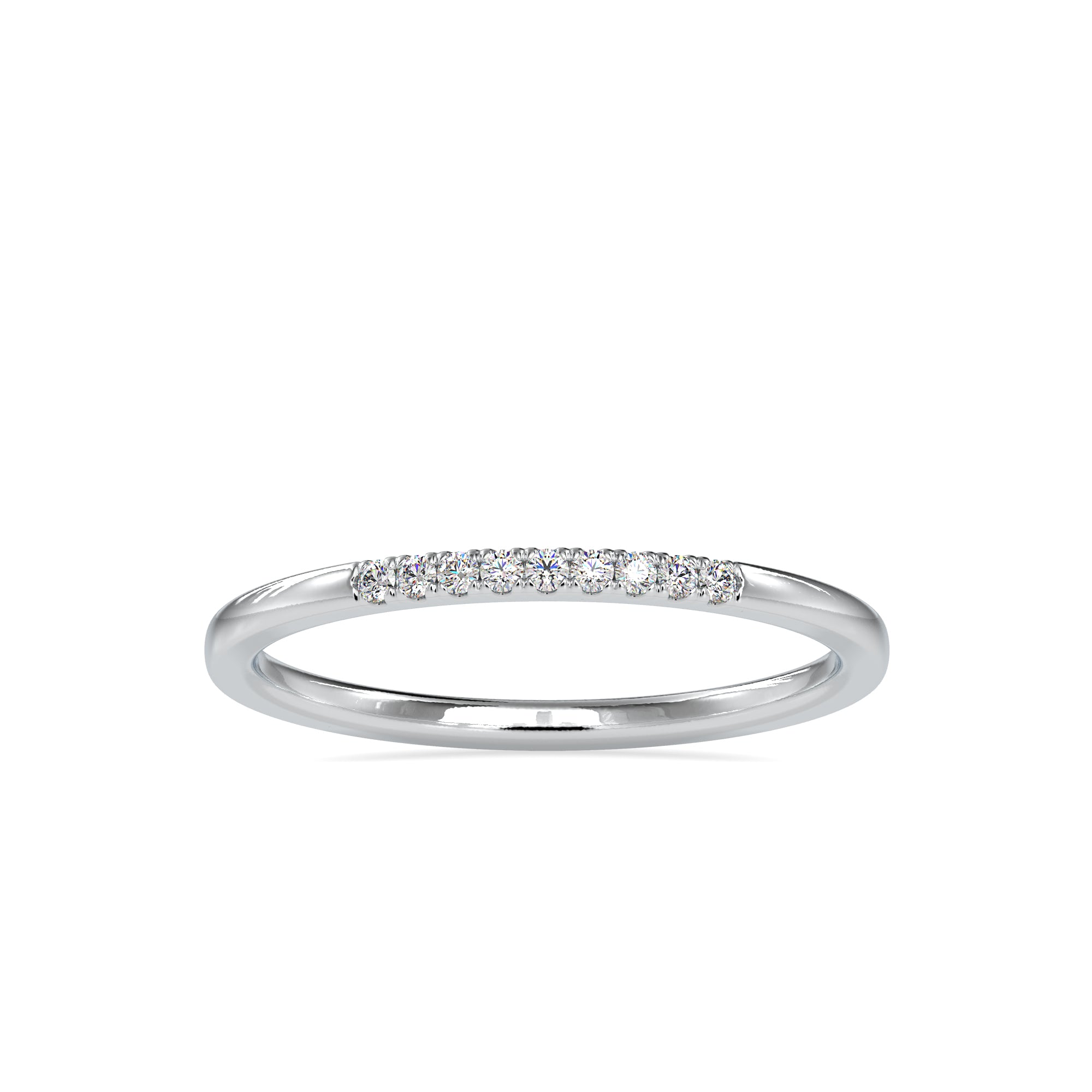 9 Diamond Platinum Ring for Women JL PT 0084   Jewelove.US