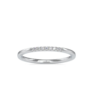 9 Diamond Platinum Ring for Women JL PT 0084   Jewelove.US