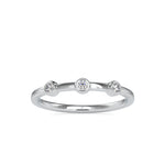 Load image into Gallery viewer, 3 Diamond Platinum Engagement Ring for Women JL PT 0085
