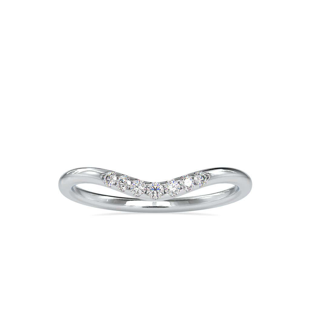 7 Diamond Platinum Ring for Women JL PT 0086   Jewelove.US