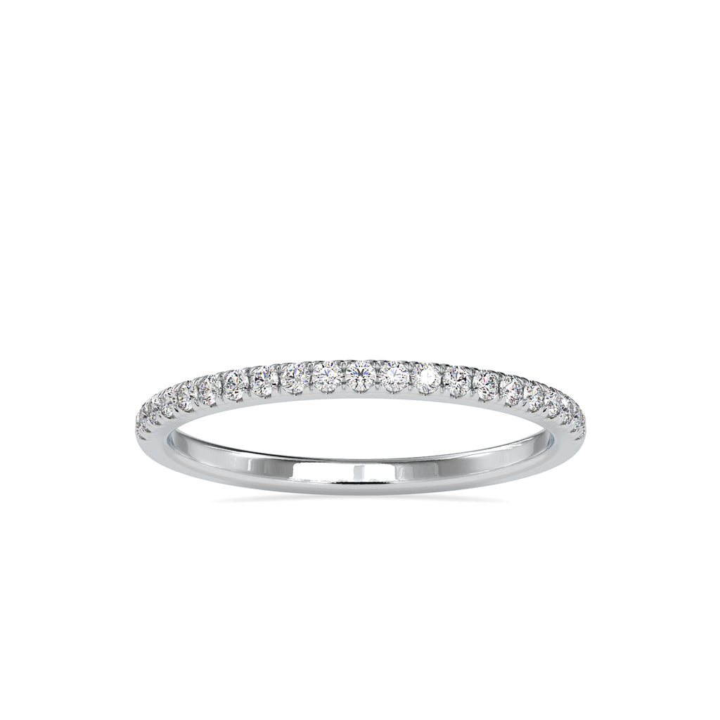 Half Eternity Platinum Ring with Diamonds JL PT 0088   Jewelove.US
