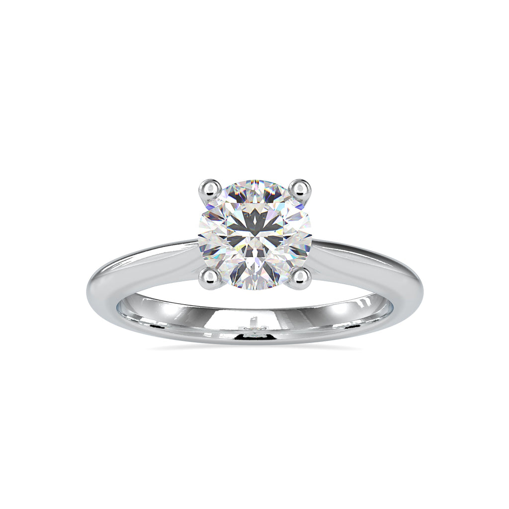 0.30cts. Solitaire Platinum Diamond Engagement Ring JL PT 0095 - A   Jewelove.US